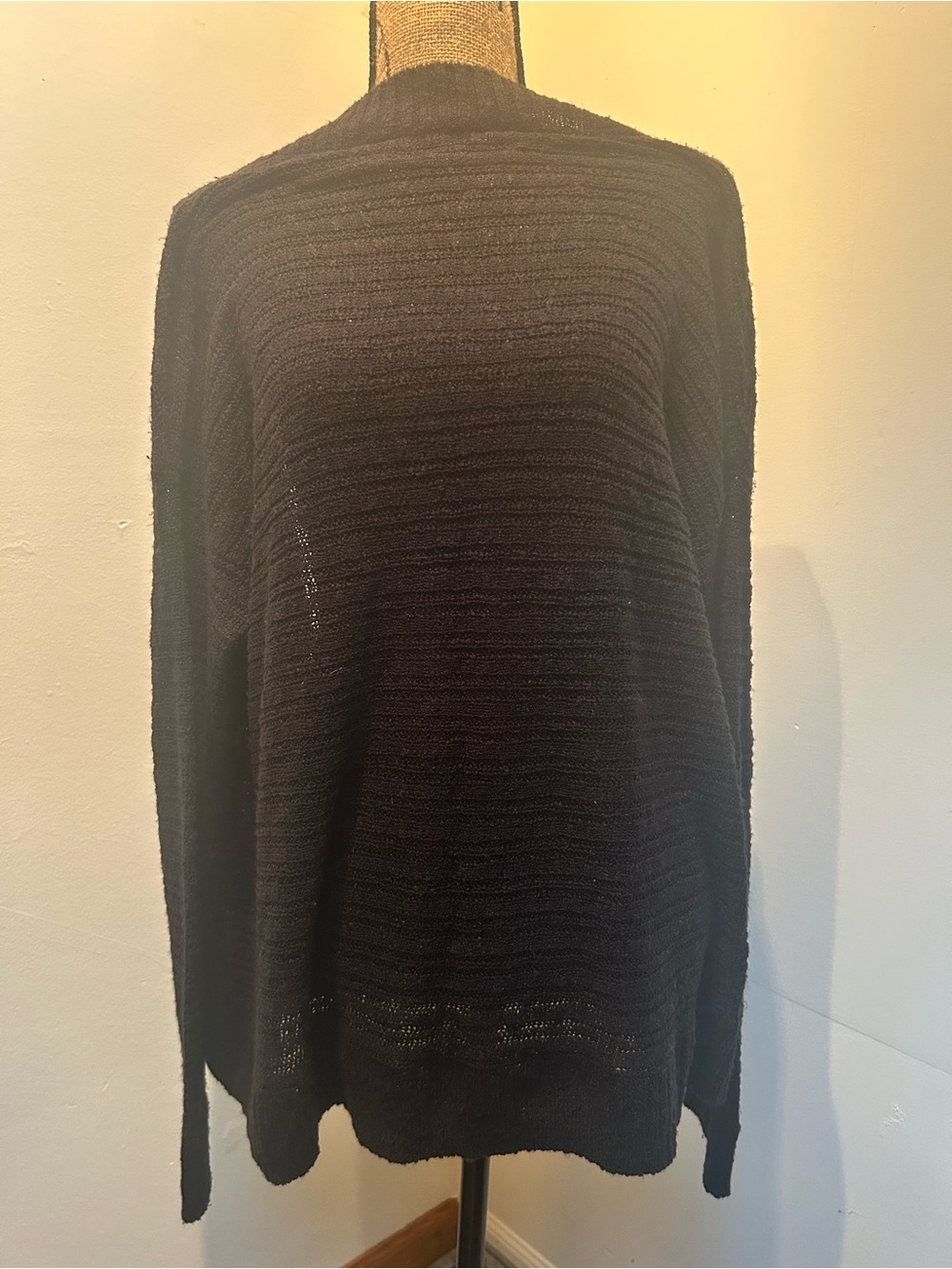 Maurices Black Open-Front Women's Cardigan - Picture 4 of 5